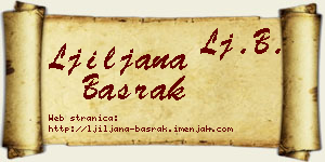 Ljiljana Basrak vizit kartica